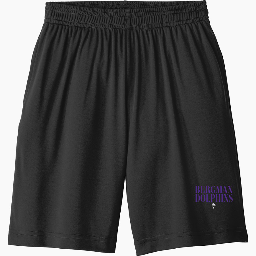 Bergman Dolphins Sport-Tek Youth PosiCharge Competitor Pocketed Short