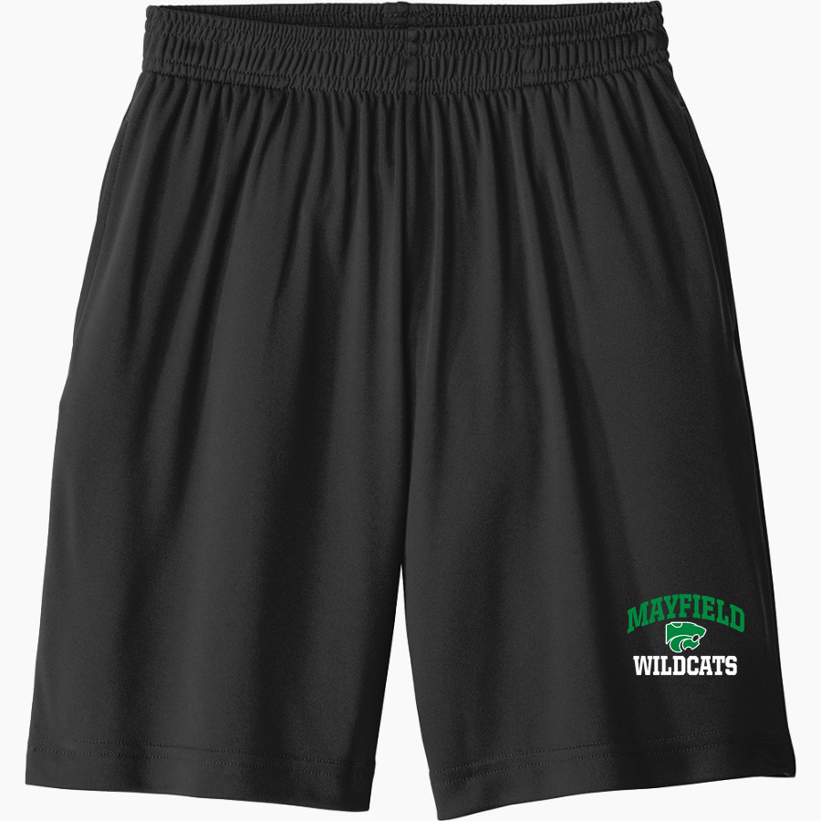 MAYFIELD HIGH SCHOOL WILDCATS <span class="pdp-name-mascot">MAYFIELD WILDCATS</span> Sport-Tek Youth PosiCharge Competitor Pocketed Short