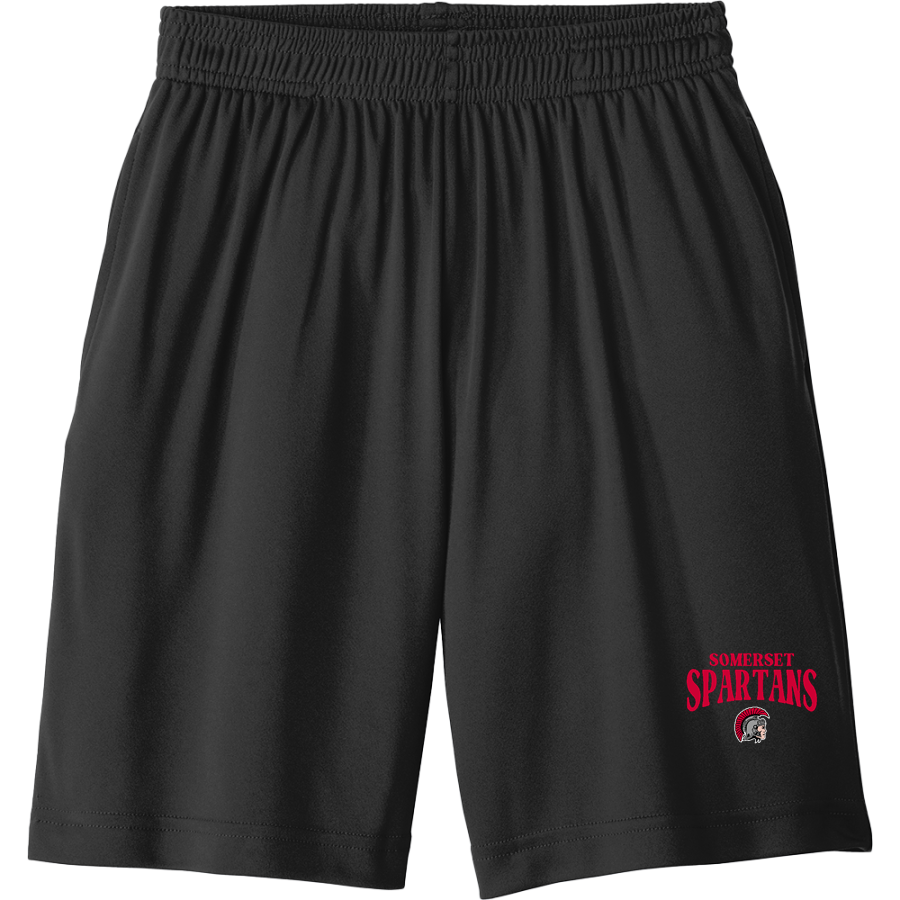 SOMERSET HIGH SCHOOL SPARTANS <span class="pdp-name-mascot">SOMERSET SPARTANS</span> Sport-Tek Youth PosiCharge Competitor Pocketed Short