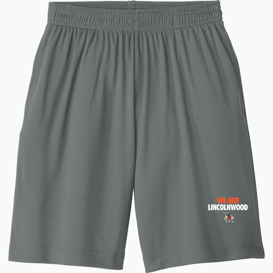 LINCOLNWOOD HIGH SCHOOL LANCERS Sport-Tek Youth PosiCharge Competitor Pocketed Short
