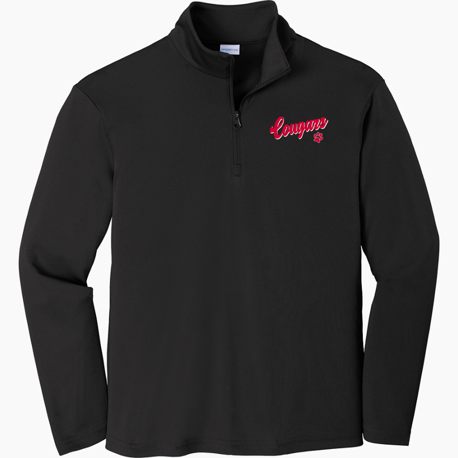 CROW HIGH SCHOOL Cougars Online Store <span class="pdp-name-mascot">CROW COUGARS</span> Sport-Tek Youth PosiCharge Competitor 1/4-Zip Pullover