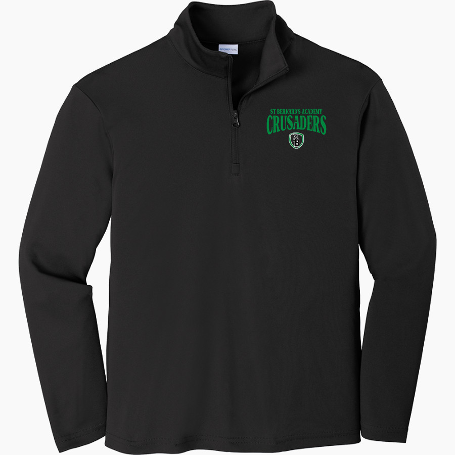 ST BERNARD'S ACADEMY CRUSADERS Sport-Tek Youth PosiCharge Competitor 1/4-Zip Pullover