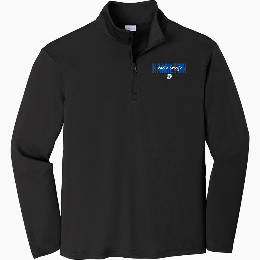 HAMILTON HIGH SCHOOL MARINES Sport-Tek Youth PosiCharge Competitor 1/4-Zip Pullover