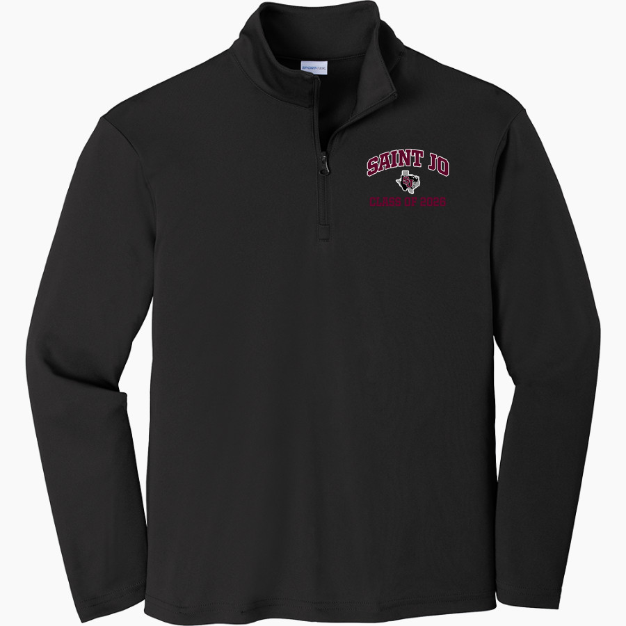 SAINT JO HIGH SCHOOL PANTHERS <span class="pdp-name-mascot">SAINT JO PANTHERS</span> Sport-Tek Youth PosiCharge Competitor 1/4-Zip Pullover