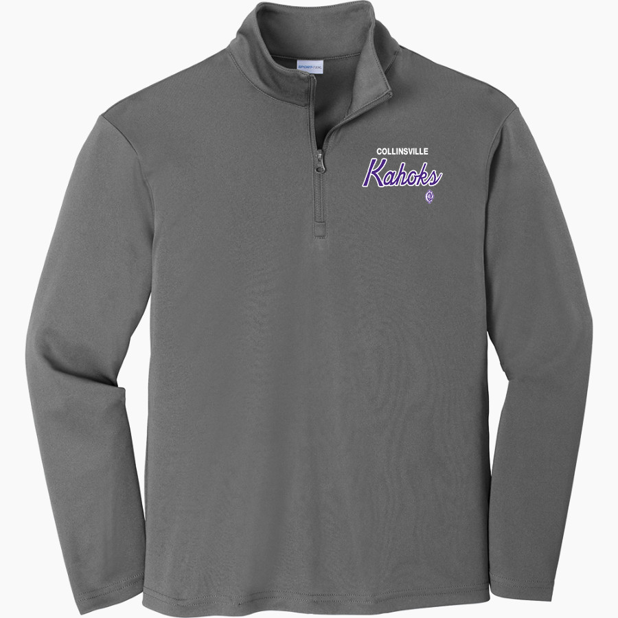 Collinsville Kahoks Sport-Tek Youth PosiCharge Competitor 1/4-Zip Pullover