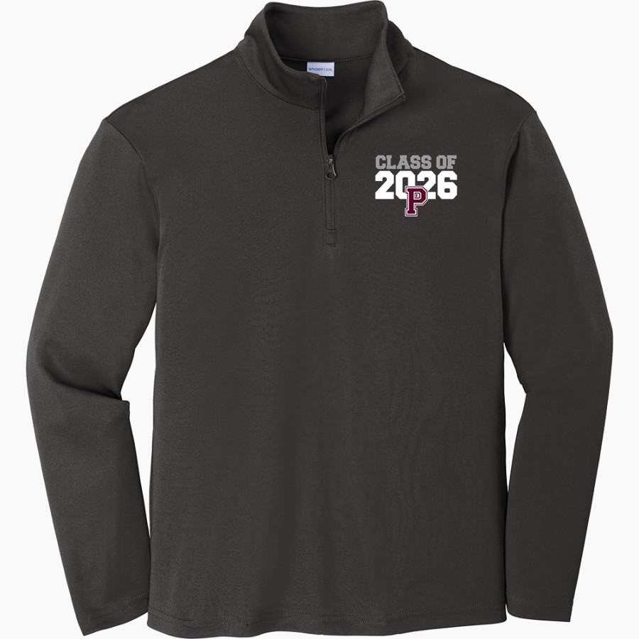 PERRY HIGH SCHOOL MAROONS Sport-Tek Youth PosiCharge Competitor 1/4-Zip Pullover