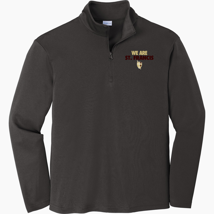 St. FRANCIS HIGH SCHOOL GOLDEN KNIGHTS <span class="pdp-name-mascot">SAINT FRANCIS GOLDEN KNIGHTS</span> Sport-Tek Youth PosiCharge Competitor 1/4-Zip Pullover