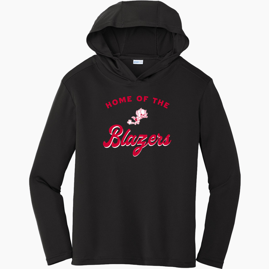 LINDHURST HIGH SCHOOL BLAZERS <span class="pdp-name-mascot">LINDHURST BLAZERS</span> Sport-Tek Youth PosiCharge Competitor Hooded Pullover