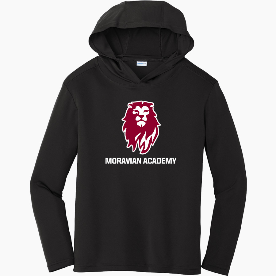 MORAVIAN ACADEMY LIONS <span class="pdp-name-mascot">MORAVIAN ACADEMY LIONS</span> Sport-Tek Youth PosiCharge Competitor Hooded Pullover
