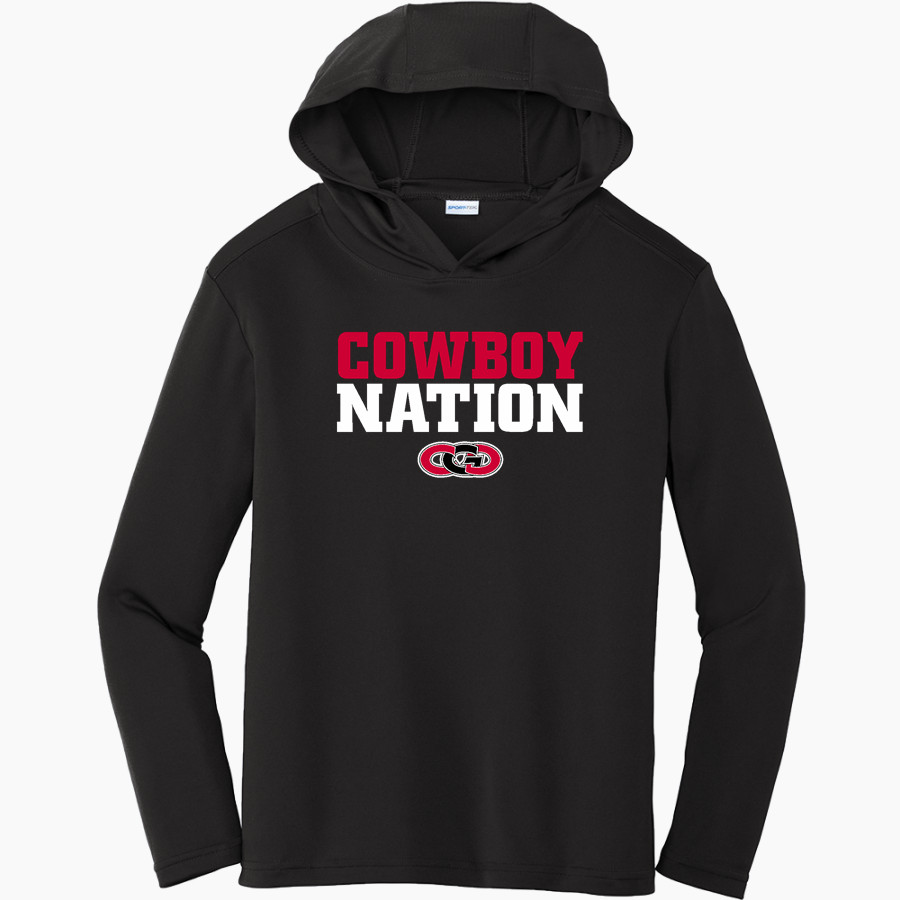 CLARION-GOLDFIELD-DOWS HIGH SCHOOL COWBOYS <span class="pdp-name-mascot">CLARION - GOLDFIELD COWBOYS</span> Sport-Tek Youth PosiCharge Competitor Hooded Pullover