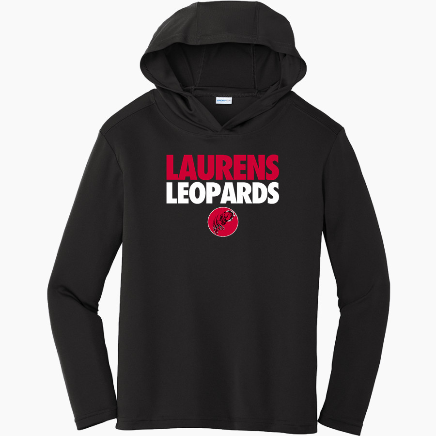 LAURENS CENTRAL SCHOOL LEOPARDS <span class="pdp-name-mascot">LAURENS LEOPARDS</span> Sport-Tek Youth PosiCharge Competitor Hooded Pullover
