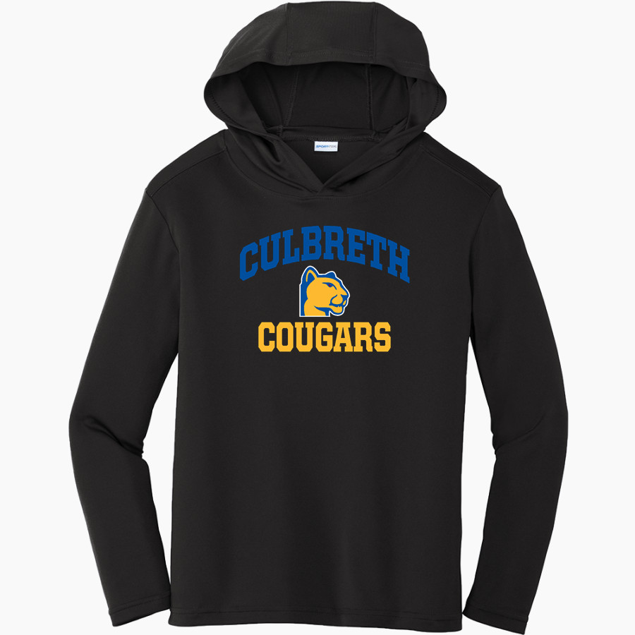 CULBRETH Cougars <span class="pdp-name-mascot">GREY CULBRETH MIDDLE SCHOOL Cougars</span> Sport-Tek Youth PosiCharge Competitor Hooded Pullover