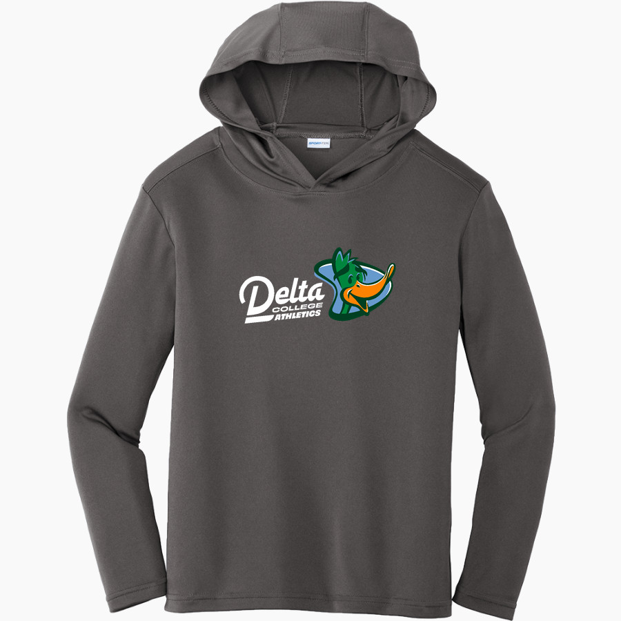 Delta College Pioneers <span class="pdp-name-mascot">Delta College Athletics Pioneers</span> Sport-Tek Youth PosiCharge Competitor Hooded Pullover