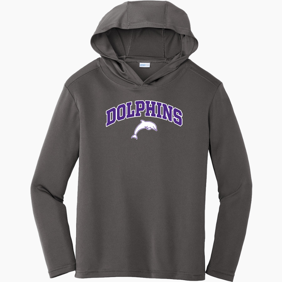 Bergman Dolphins Sport-Tek Youth PosiCharge Competitor Hooded Pullover