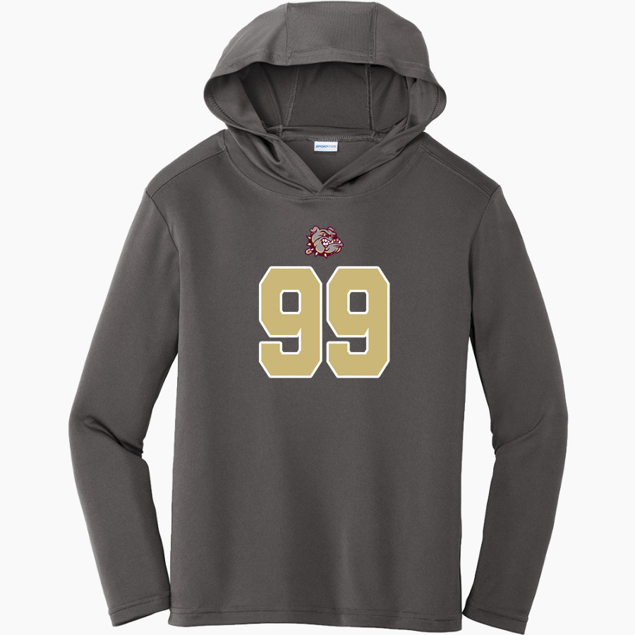 KING'S FORK HIGH SCHOOL BULLDOGS <span class="pdp-name-mascot">KINGS FORK BULLDOGS</span> Sport-Tek Youth PosiCharge Competitor Hooded Pullover