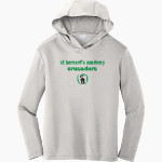 ST BERNARD'S ACADEMY CRUSADERS Sport-Tek Youth PosiCharge Competitor Hooded Pullover Front Thumbnail