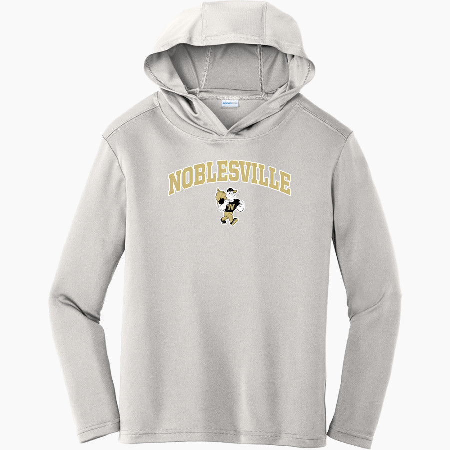 NOBLESVILLE MILLERS stronger together <span class="pdp-name-mascot">NOBLESVILLE MILLERS</span> Sport-Tek Youth PosiCharge Competitor Hooded Pullover