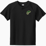 Castro Valley Trojans Sport-Tek Youth Posicharge Competitor 2-Button Short-Sleeve Henley Front Thumbnail