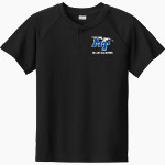 MTSU Blue Raiders Sport-Tek Youth Posicharge Competitor 2-Button Short-Sleeve Henley Front Thumbnail