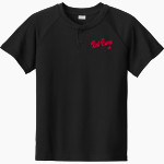 Jamesville DeWitt Red Rams <span class="pdp-name-mascot">Jamesville DeWitt Red Rams or JD Red Rams</span> Sport-Tek Youth Posicharge Competitor 2-Button Short-Sleeve Henley Front Thumbnail