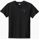 HYDRO-EAKLY HIGH SCHOOL BOBCATS Sport-Tek Youth Posicharge Competitor 2-Button Short-Sleeve Henley Front Thumbnail