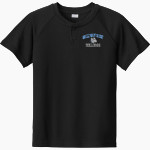SULLIVAN WEST HIGH SCHOOL BULLDOGS <span class="pdp-name-mascot">SULLIVAN WEST BULLDOGS</span> Sport-Tek Youth Posicharge Competitor 2-Button Short-Sleeve Henley Front Thumbnail