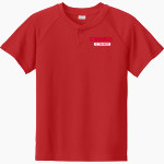 Julius L Matthey Cardinals <span class="pdp-name-mascot">Julius L Matthey Cardinals</span> Sport-Tek Youth Posicharge Competitor 2-Button Short-Sleeve Henley Front Thumbnail