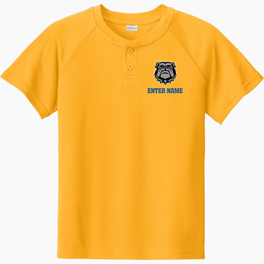 butler high school It takes more to be a BULLDOG <span class="pdp-name-mascot">BUTLER BULLDOGS</span> Sport-Tek Youth Posicharge Competitor 2-Button Short-Sleeve Henley