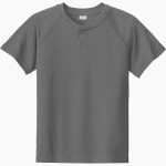 REVERE MINUTEMEN ONLINE STORE Sport-Tek Youth Posicharge Competitor 2-Button Short-Sleeve Henley Front Thumbnail