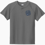 Springbrook Blue Devils <span class="pdp-name-mascot">Springbrook Blue Devils</span> Sport-Tek Youth Posicharge Competitor 2-Button Short-Sleeve Henley Front Thumbnail