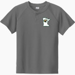 Bemidji State Athletics <span class="pdp-name-mascot">Bemidji State Beavers</span> Sport-Tek Youth Posicharge Competitor 2-Button Short-Sleeve Henley Front Thumbnail