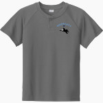 James Clemens Jets Sport-Tek Youth Posicharge Competitor 2-Button Short-Sleeve Henley Front Thumbnail