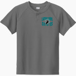 Canyon Creek Coyotes <span class="pdp-name-mascot">Canyon Creek Elementary</span> Sport-Tek Youth Posicharge Competitor 2-Button Short-Sleeve Henley Front Thumbnail