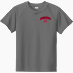 Edge Baseball Edge Baseball <span class="pdp-name-mascot">Edge Baseball</span> Sport-Tek Youth Posicharge Competitor 2-Button Short-Sleeve Henley Front Thumbnail