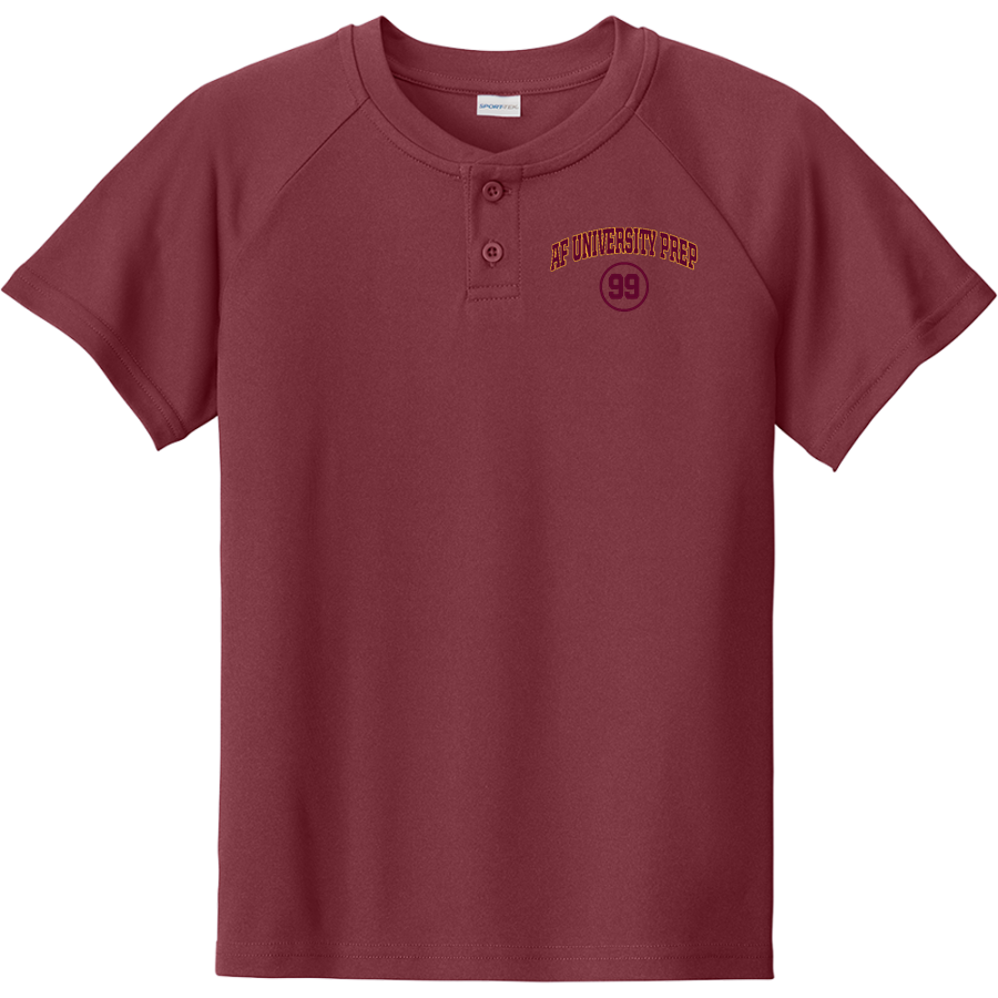 Achievement First University Prep Phoenix <span class="pdp-name-mascot">Achievement First University Prep High School Phoenix</span> Sport-Tek Youth Posicharge Competitor 2-Button Short-Sleeve Henley