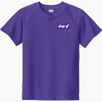 BOULDER HIGH SCHOOL PANTHERS <span class="pdp-name-mascot">BOULDER PANTHERS</span> Sport-Tek Youth Posicharge Competitor 2-Button Short-Sleeve Henley Front Thumbnail