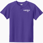 Garfield Bulldogs Sport-Tek Youth Posicharge Competitor 2-Button Short-Sleeve Henley Front Thumbnail