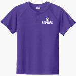 East Ridge Raptors Sport-Tek Youth Posicharge Competitor 2-Button Short-Sleeve Henley Front Thumbnail