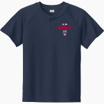 Milton Eagles <span class="pdp-name-mascot">Milton Eagles</span> Sport-Tek Youth Posicharge Competitor 2-Button Short-Sleeve Henley Front Thumbnail