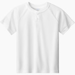 Calvary Lions Sport-Tek Youth Posicharge Competitor 2-Button Short-Sleeve Henley Front Thumbnail