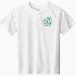 SPRINGFIELD HIGH SCHOOL COSMOS Sport-Tek Youth Posicharge Competitor 2-Button Short-Sleeve Henley Front Thumbnail