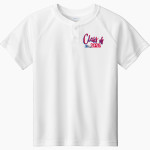 Colonial States Athletic Conference Eagle Sport-Tek Youth Posicharge Competitor 2-Button Short-Sleeve Henley Front Thumbnail