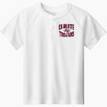 CHARLOTTE HIGH SCHOOL TROJANS Sport-Tek Youth Posicharge Competitor 2-Button Short-Sleeve Henley Front Thumbnail