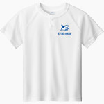 ANCLOTE HIGH SCHOOL SHARKS <span class="pdp-name-mascot">ANCLOTE SHARKS</span> Sport-Tek Youth Posicharge Competitor 2-Button Short-Sleeve Henley Front Thumbnail