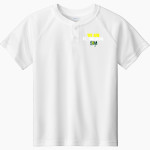 St. Michael Gators Sport-Tek Youth Posicharge Competitor 2-Button Short-Sleeve Henley Front Thumbnail