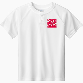 Sport-Tek Youth Posicharge Competitor 2-Button Short-Sleeve Henley