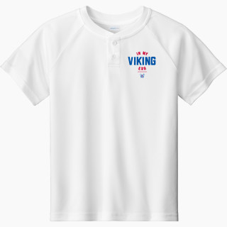 Sport-Tek Youth Posicharge Competitor 2-Button Short-Sleeve Henley