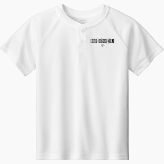 Sport-Tek Youth Posicharge Competitor 2-Button Short-Sleeve Henley