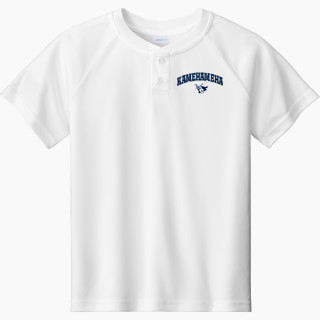 Sport-Tek Youth Posicharge Competitor 2-Button Short-Sleeve Henley