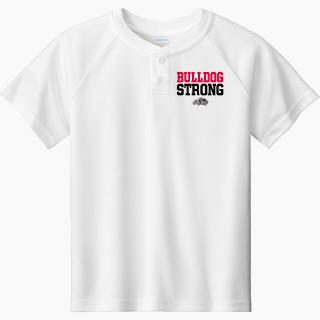 Sport-Tek Youth Posicharge Competitor 2-Button Short-Sleeve Henley